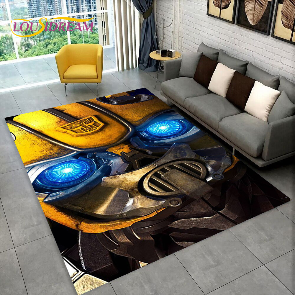 Commercial Printing For Sale - 3D Transformers karikatür Autobots halı kilim