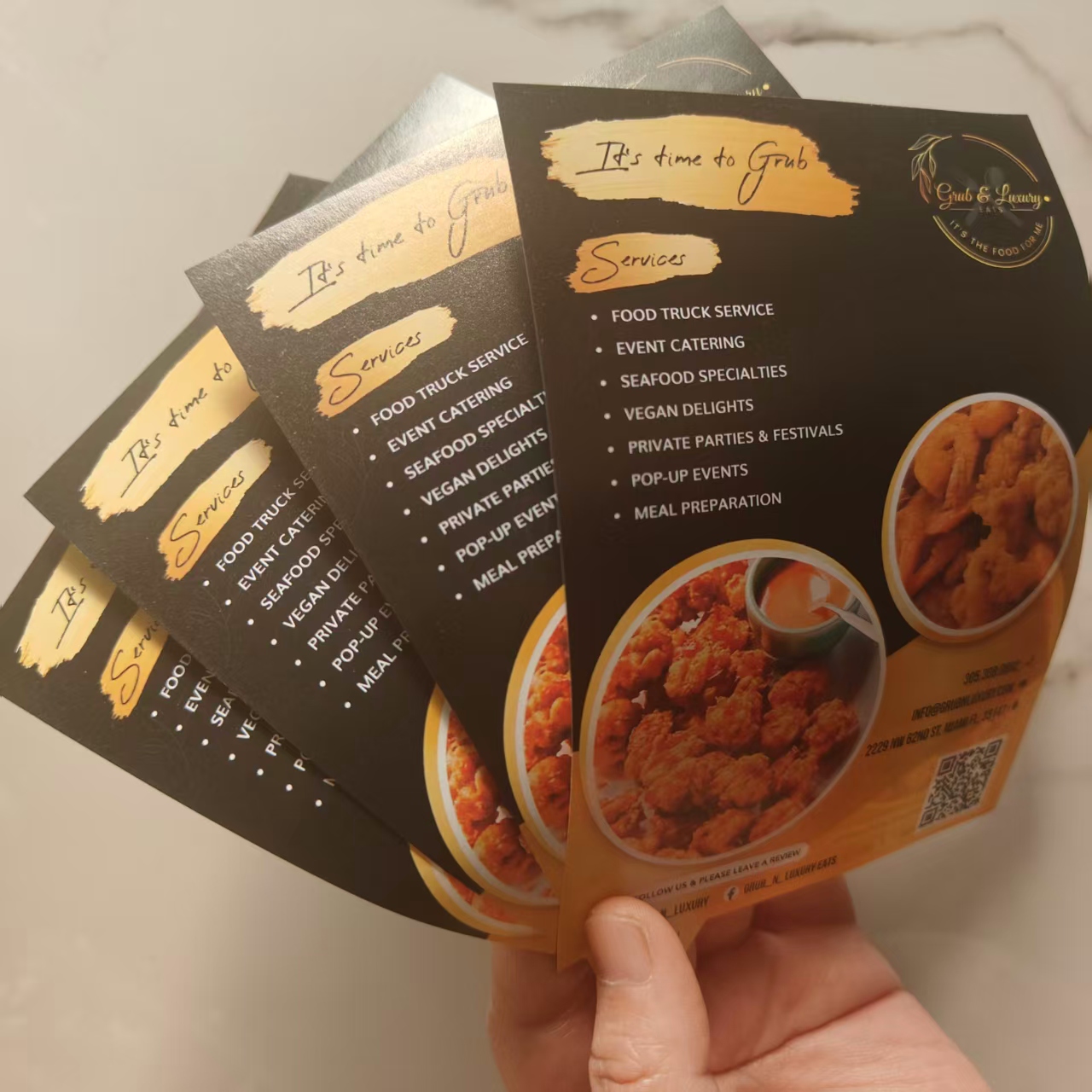 Commercial Flyer Printing - 500 adet Özelleştirilmiş ticari reklam broşürü