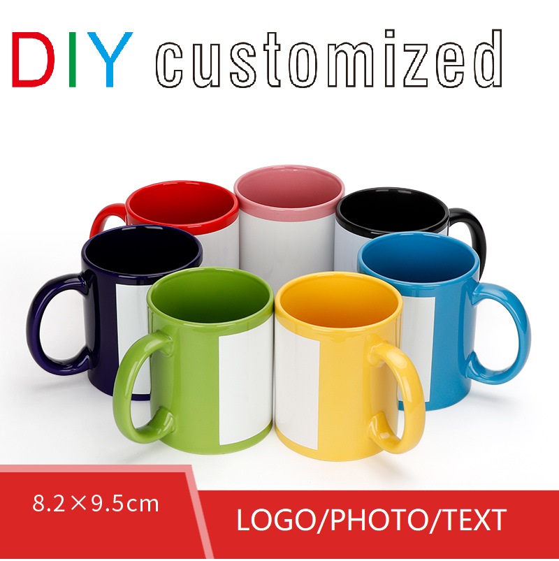 Sublimation Mug Blank - Siyah Fincan DIY LOGO Seramik 350