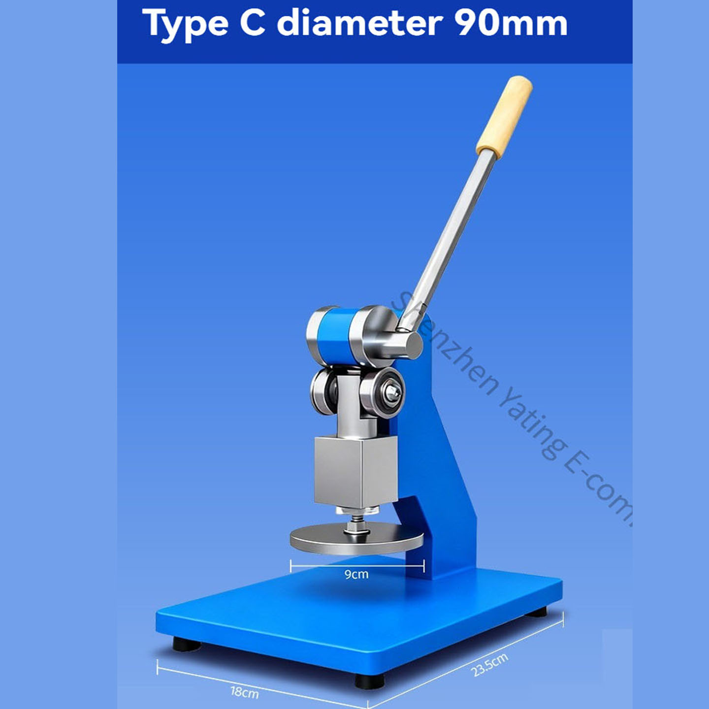 Die Cutting Machine - C-tipi Çap 90mm Dairesel Plaka Manuel