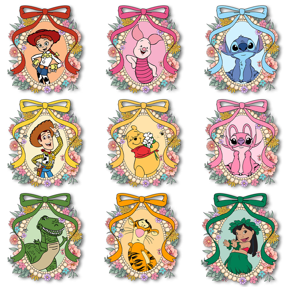 Printable Heat Transfer Vinyl - Çiçekler Micker Minnie Winnie the Pooh