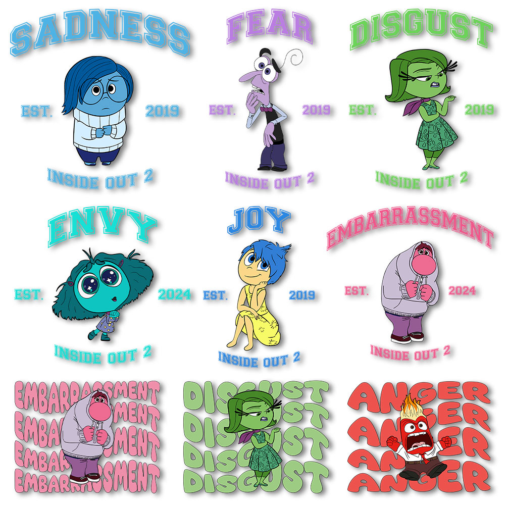 Printable Heat Transfer Vinyl - Iç dışarı demir on çıkartmaları isı