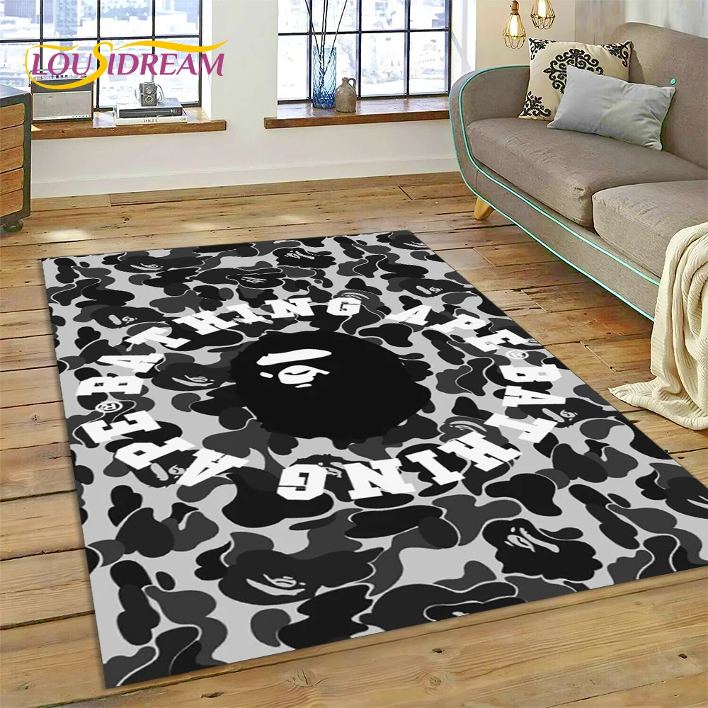 3D Baskı B-BAPE Moda Halı Halı - Commercial Printing For Sale incelemesi ve fiyatı