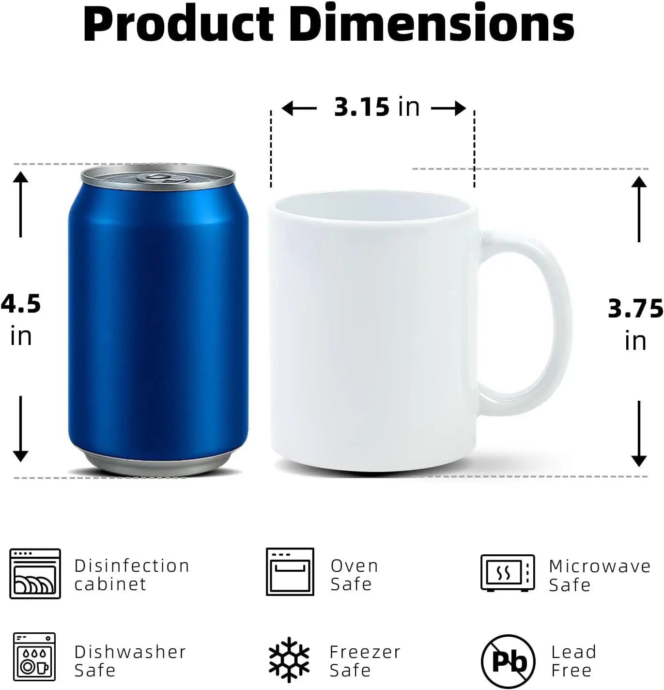 Süblimasyon Kupalar 11 oz, Süb - Sublimation Mug Blank incelemesi ve fiyatı