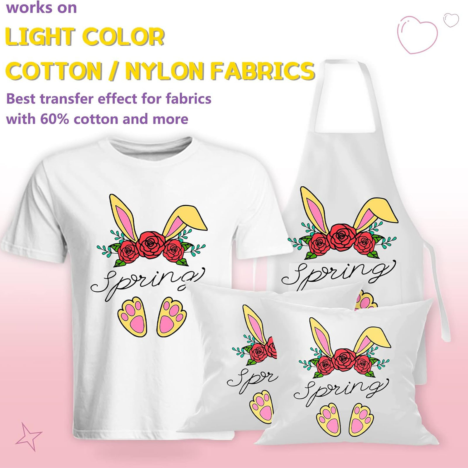 Tişörtler için 5 Yaprak A4 Isı - Printable Heat Transfer Vinyl incelemesi ve fiyatı