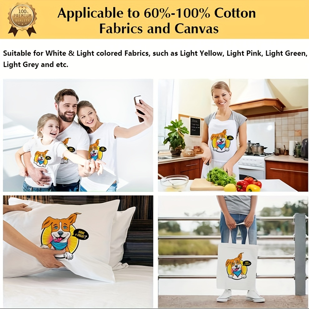 A4 Boyutunda Açık Renkli Kumaş - Printable Heat Transfer Vinyl incelemesi ve fiyatı