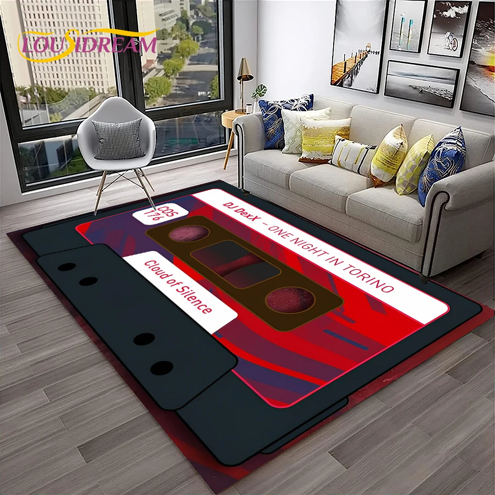 Retro Müzik Kaset Desen 3D Hal - Commercial Printing For Sale incelemesi ve fiyatı