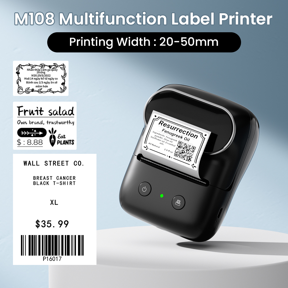 Phomemo M108 Taşınabilir Etike - Commercial Printing Inc incelemesi ve fiyatı