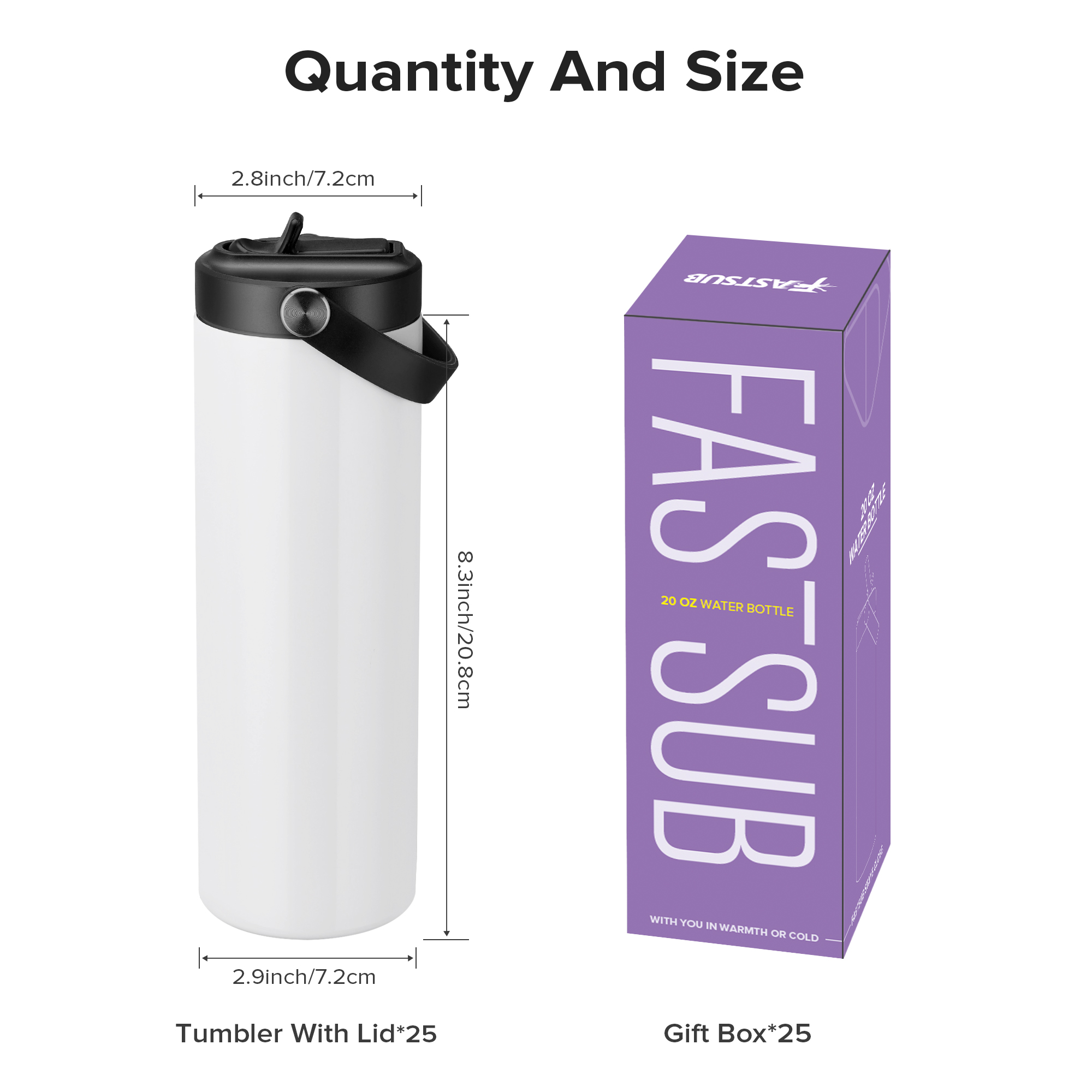 12/25'li Paket 20OZ Süblimasyo - Sublimation Mug Blank incelemesi ve fiyatı
